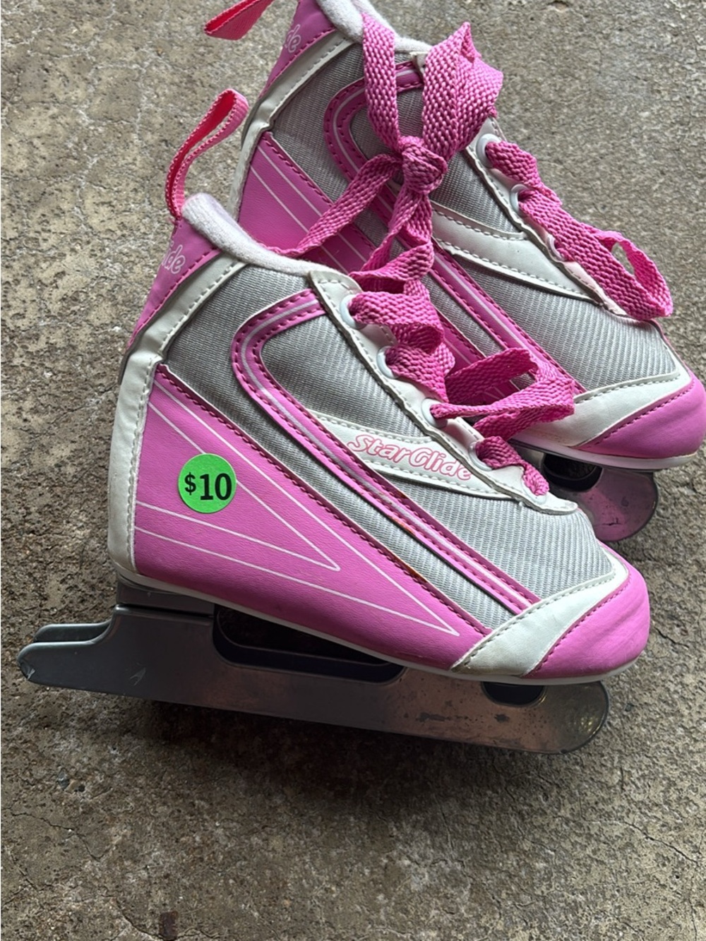 Kids Pink Ice Skates